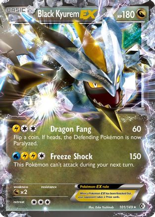 Black Kyurem EX 101/149  - Holofoil Boundaries Crossed