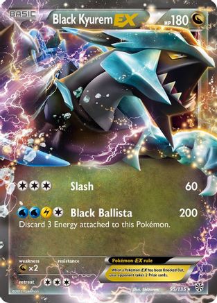 Black Kyurem EX 095/135  - Holofoil Plasma Storm