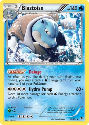 Blastoise 016/101  - Holofoil Plasma Blast