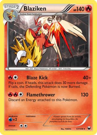 Blaziken 017/108  - Holofoil Dark Explorers