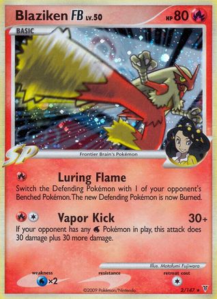 Blaziken FB 002/147  - Reverse Holofoil Supreme Victors