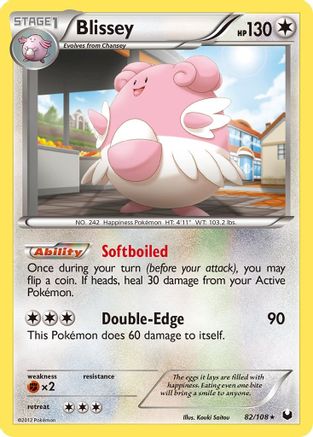 Blissey 082/108  - Reverse Holofoil Dark Explorers