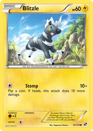 Blitzle 041/114  - Reverse Holofoil Black and White