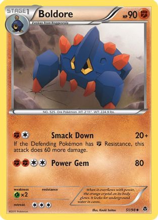 Boldore 051/98  - Reverse Holofoil Emerging Powers