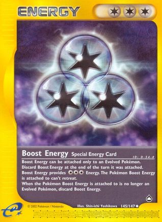 Boost Energy 145/147 - Reverse Holofoil Aquapolis