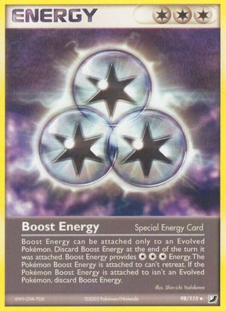 Boost Energy 098/115 - Reverse Holofoil Unseen Forces
