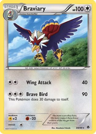Braviary 088/98  - Holofoil Emerging Powers