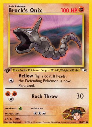 Brock's Onix 069/132 - Unlimited Gym Heroes