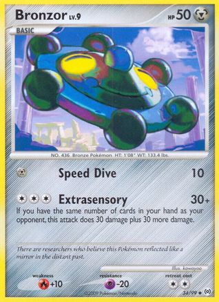 Bronzor 034/99  - Reverse Holofoil Arceus