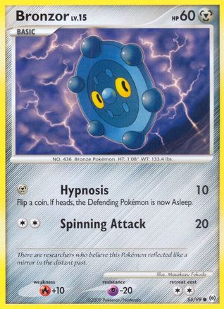 Bronzor 054/99  - Reverse Holofoil Arceus