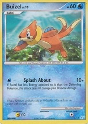 Buizel 001  DP Trainer Kit Manaphy & Lucario