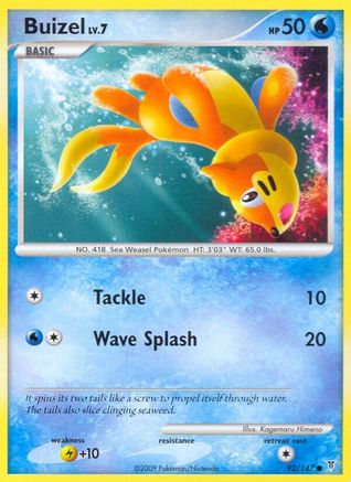Buizel 092/147  - Reverse Holofoil Supreme Victors