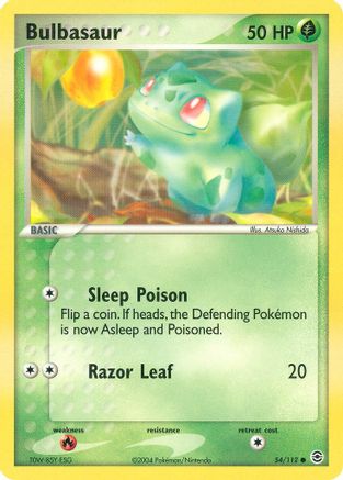 Bulbasaur 054/112 - Reverse Holofoil FireRed & LeafGreen