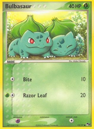 Bulbasaur 012/17  POP Series 2