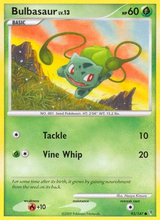 Bulbasaur 093/147  - Reverse Holofoil Supreme Victors