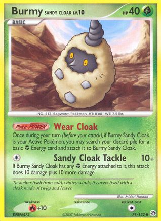 Burmy Sandy Cloak 079/132  - Reverse Holofoil Secret Wonders