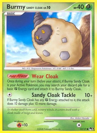 Burmy Sandy Cloak 012  POP Series 7