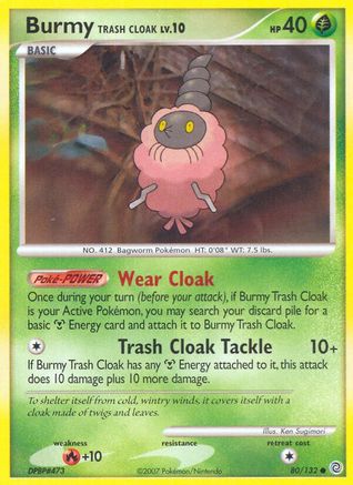 Burmy Trash Cloak 080/132  - Reverse Holofoil Secret Wonders