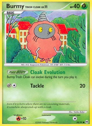 Burmy Trash Cloak 058/99  - Reverse Holofoil Arceus