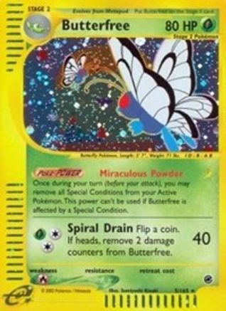 Butterfree 005/165 - Reverse Holofoil Expedition