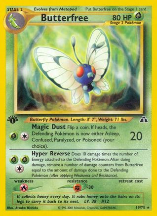 Butterfree 019/75 - 1st Edition Neo Discovery