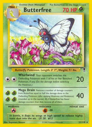 Butterfree 021/110 - Reverse Holofoil Legendary Collection