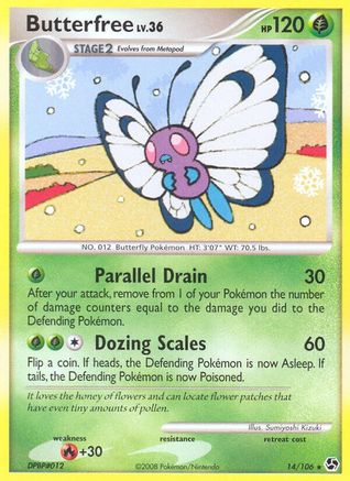 Butterfree 014/106  - Reverse Holofoil Great Encounters