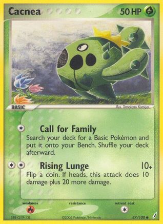 Cacnea 047/100 - Reverse Holofoil Crystal Guardians