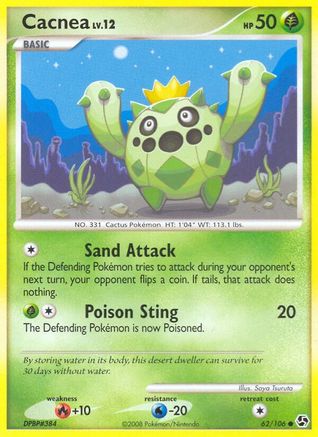 Cacnea 062/106  - Reverse Holofoil Great Encounters
