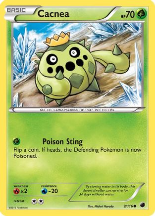 Cacnea 009/116  - Reverse Holofoil Plasma Freeze
