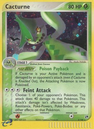 Cacturne 002/100 - Holofoil Sandstorm