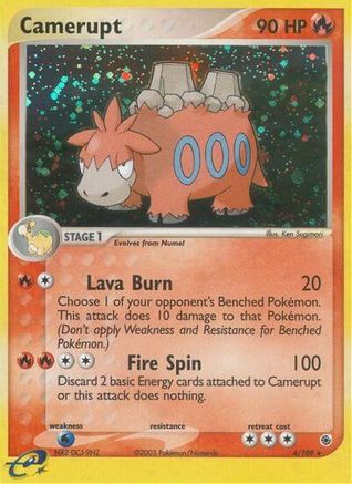 Camerupt 004/109 - Holofoil Ruby and Sapphire