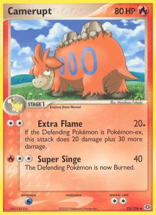 Camerupt 023/106 - Reverse Holofoil Emerald