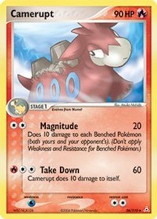 Camerupt 036/110 - Reverse Holofoil Holon Phantoms