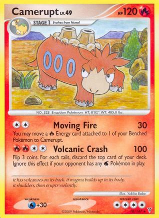 Camerupt 018/147 - Reverse Holofoil Supreme Victors