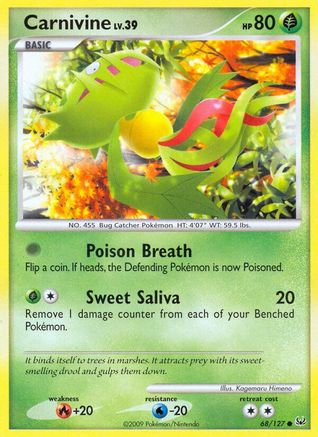 Carnivine 068/127  - Reverse Holofoil Platinum