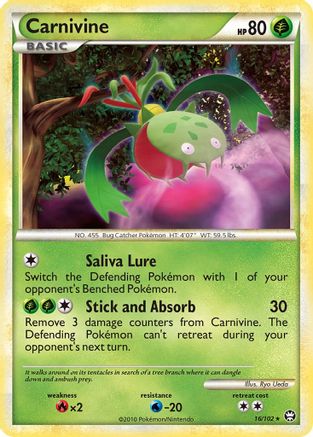 Carnivine 016/102  - Reverse Holofoil Triumphant