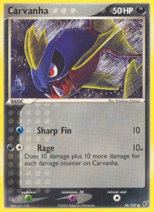 Carvanha 056/107 - Reverse Holofoil Deoxys