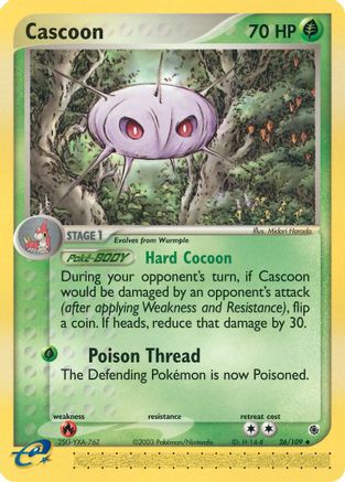 Cascoon 026/109 - Reverse Holofoil Ruby and Sapphire
