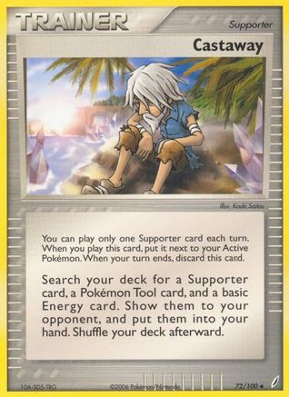 Castaway 072/100 - Reverse Holofoil Crystal Guardians