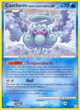 Castform Snow-Cloud Form 050/146  - Reverse Holofoil Legends Awakened