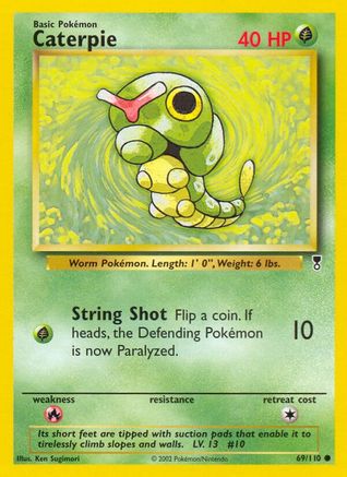 Caterpie 069/110 - Reverse Holofoil Legendary Collection