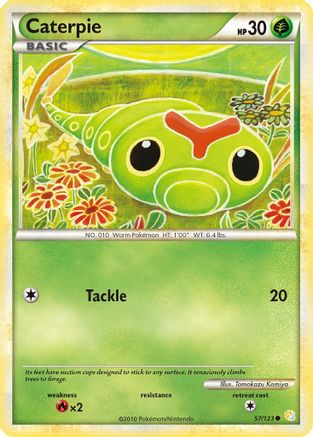 Caterpie 057/123  - Reverse Holofoil HeartGold SoulSilver