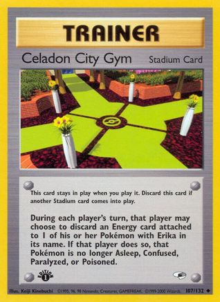 Celadon City Gym 107/132 - 1st Edition Gym Heroes