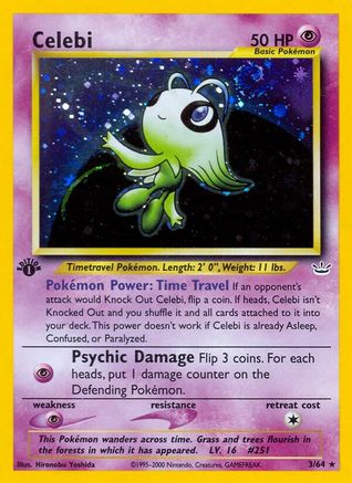 Celebi 003/64 - Unlimited Holofoil Neo Revelation