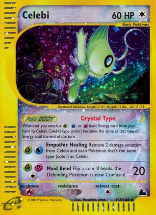 Celebi 145/144 - Holofoil Skyridge