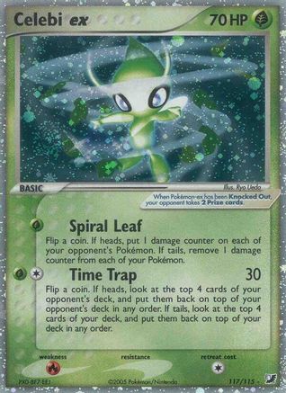 Celebi ex 117/115 - Holofoil Unseen Forces