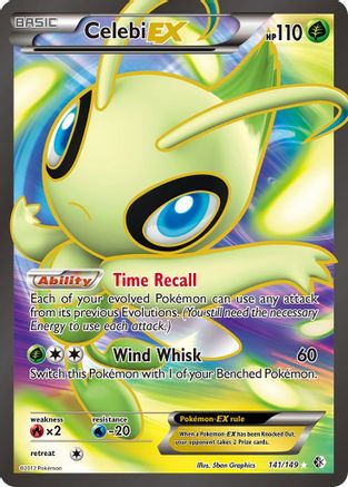 Celebi EX (Full Art) 141/149  - Holofoil Boundaries Crossed