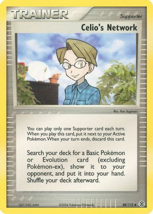 Celio's Network 088/112 - Reverse Holofoil FireRed & LeafGreen