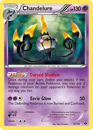 Chandelure 101/99  - Holofoil Next Destinies